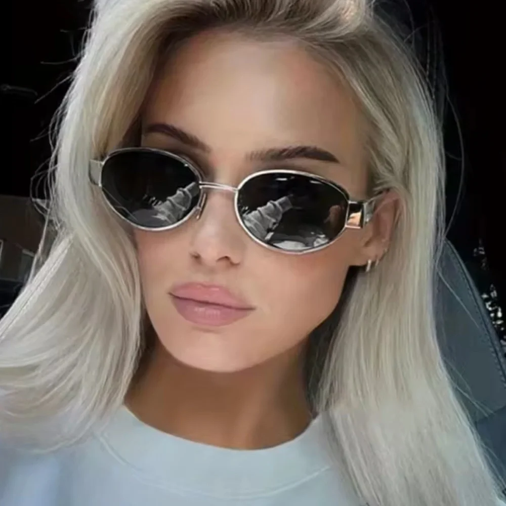 Retro Trendy Famous Black Gold Sunglasses - Picture 16 of 16